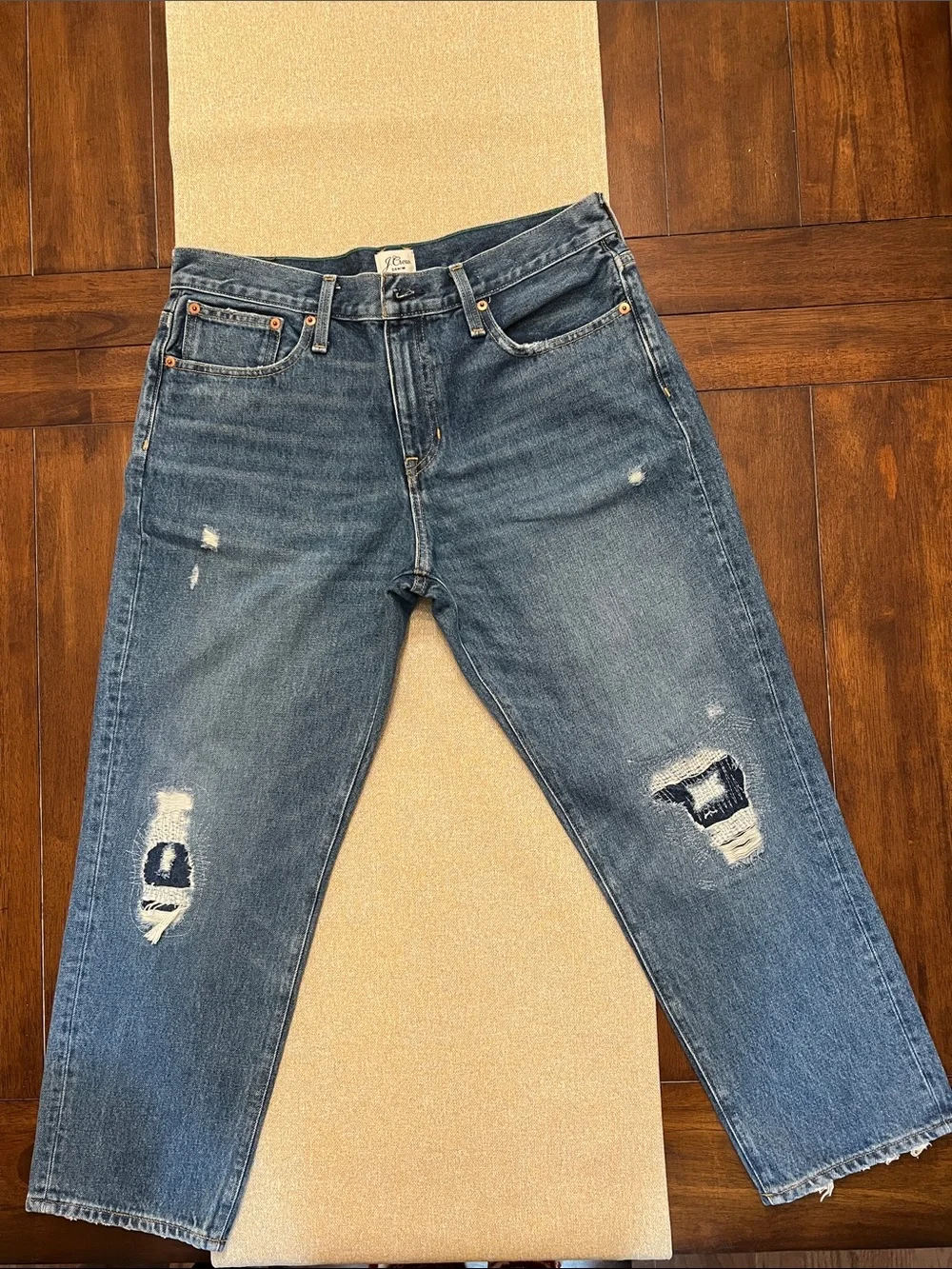❤️ J. Crew Relaxed Fit Distressed Jeans - Blue